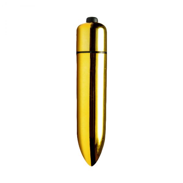 Mini Vibrador Power Bullet – 8,4 x 1,7 cm – Cor Dourado