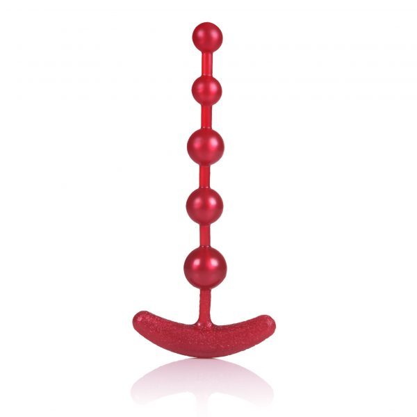 Plug Anal Pure Beads – 18 cm – Cor Vermelho